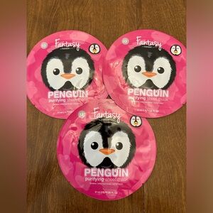 3x Fantasy by Masque Bar Penguin Purifying Facial Sheet Masks Coffee Licorice